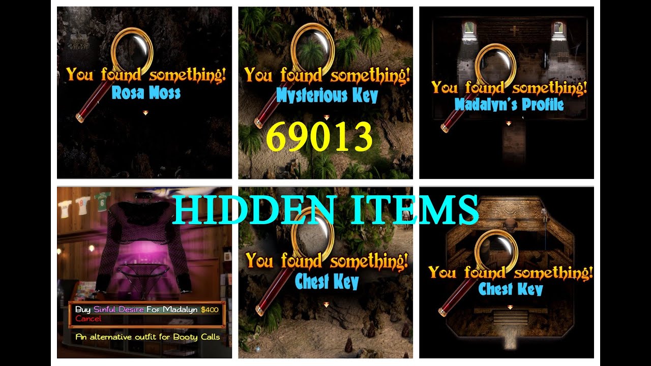 TREASURE OF NADIA - 7 HIDDEN VERY HELPFUL ITEMS - v69013