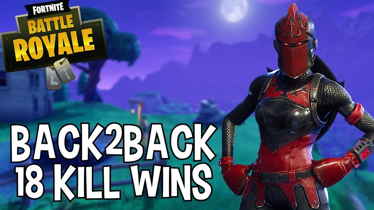 Back to Back Solo 18 Kill Wins Fortnite Battle Royale - Hartzy