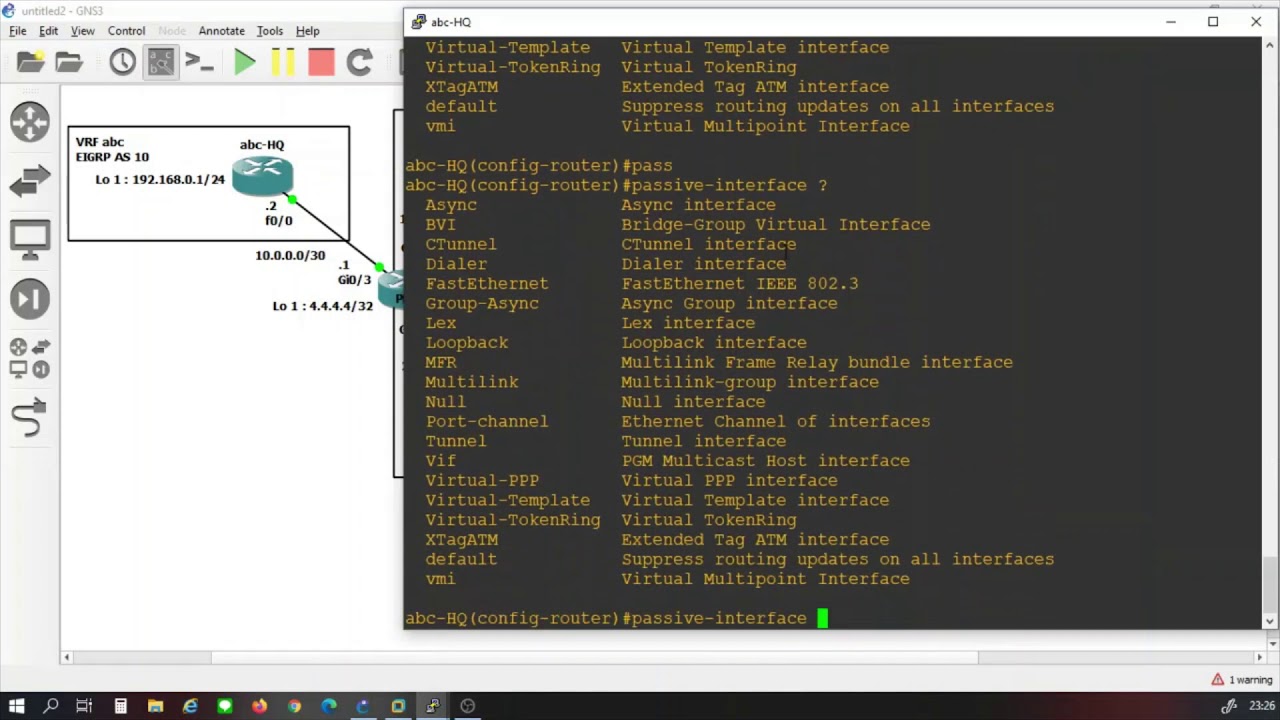 Simple MPLS L3 VPN
