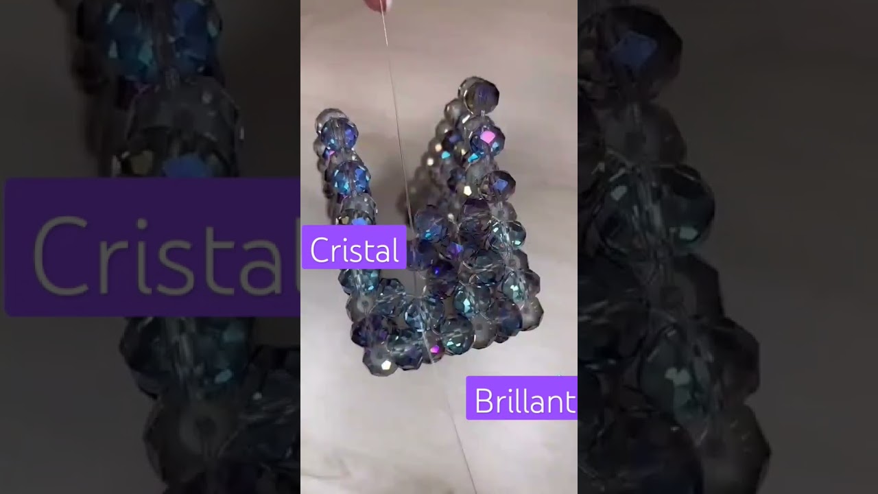 &Eacute;tapes de fabrication d'un sac en perles, bags in pearls, perles cristal