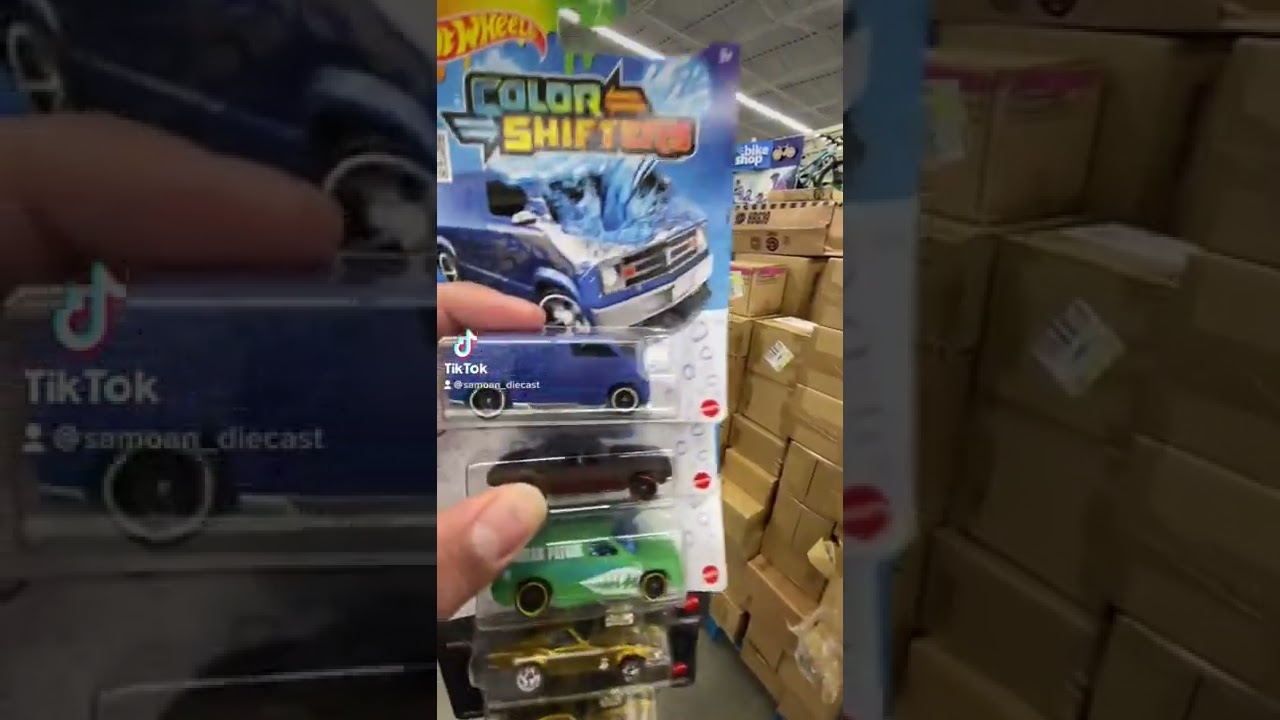 Raiding pallets at Walmart for Hot Wheels