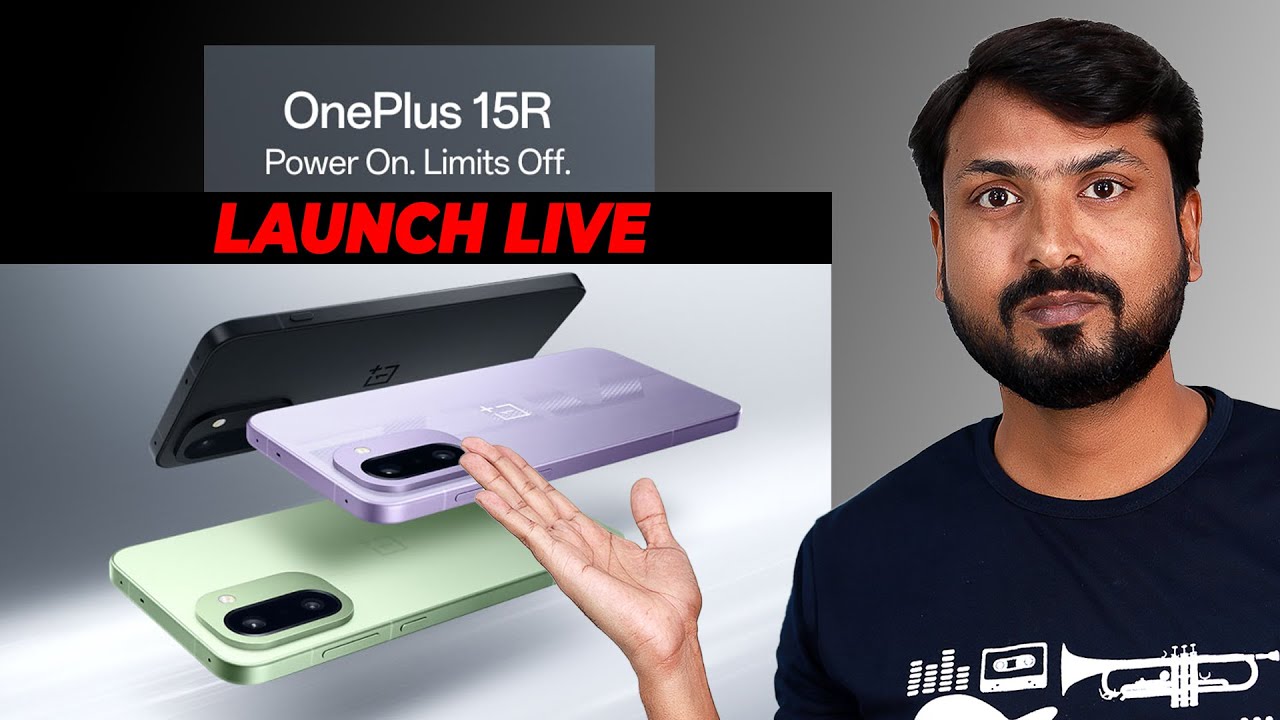 OnePlus 15R Launch Event Live Stream - India Price, Specs & First Look