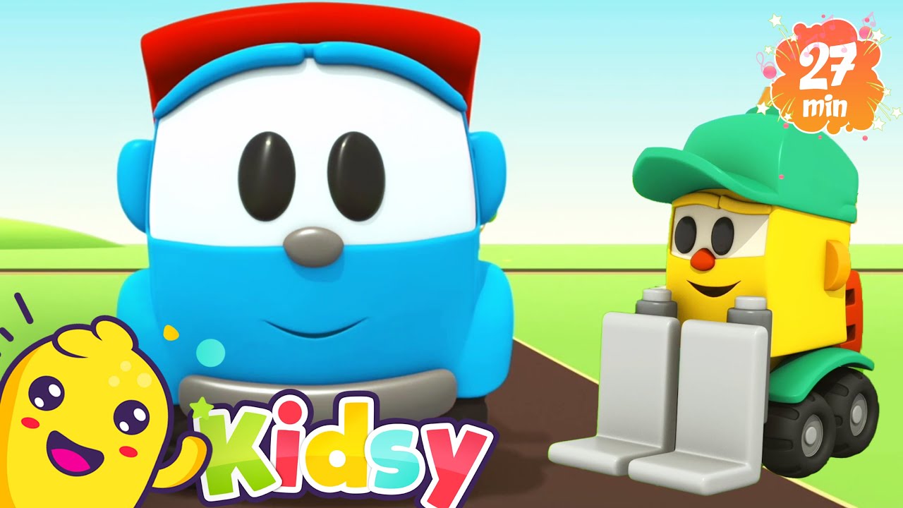 Leo the Curious Truck and Lifty | Fun Cartoons for Kids | Kidsy