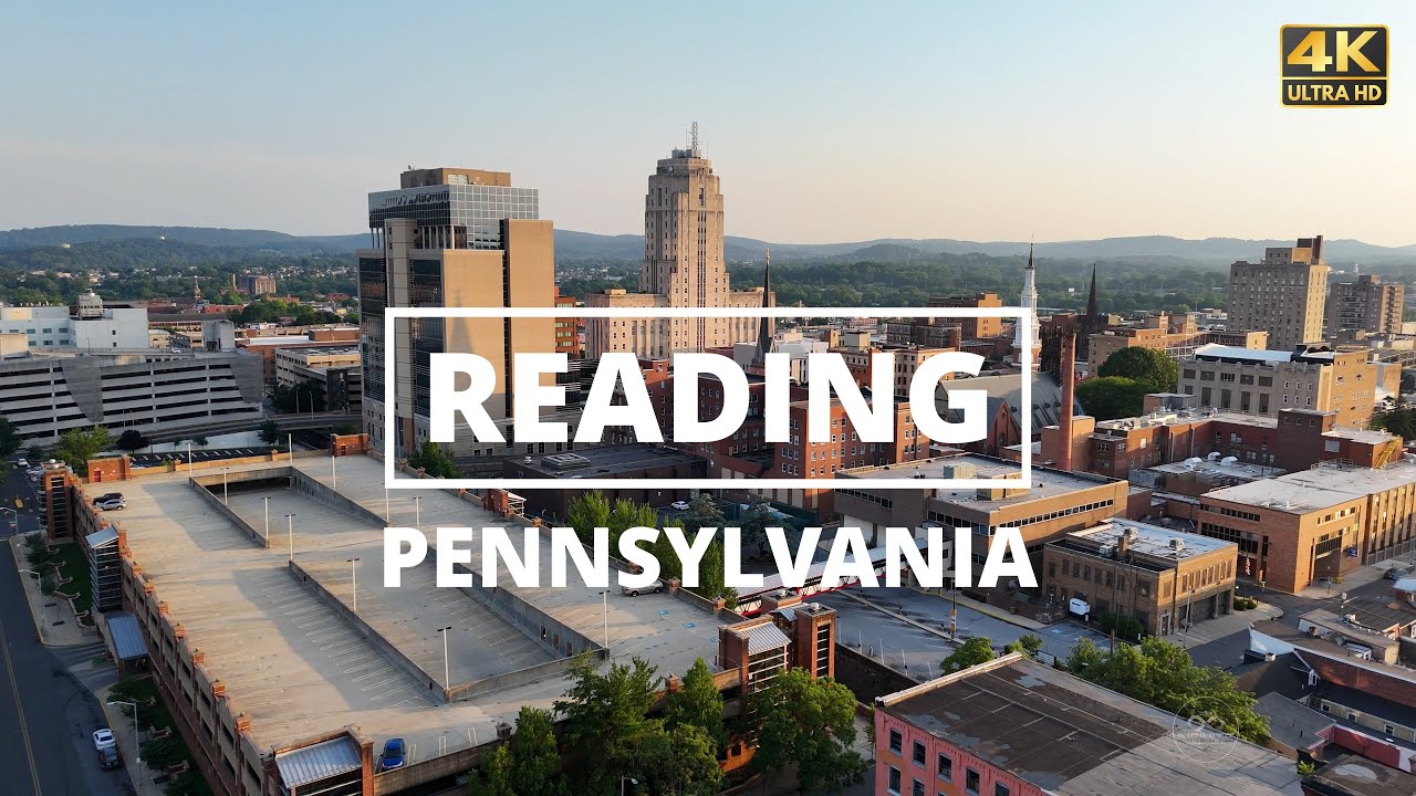 Reading, Pennsylvania - [4K] Drone Tour