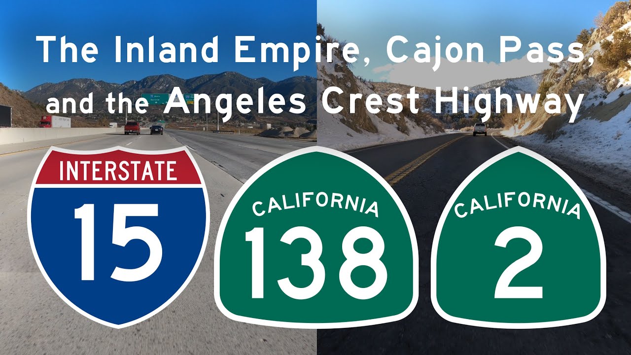 A Drive Into The San Gabriels (I-15, CA-138, and CA-2) - Ontario to Wrightwood