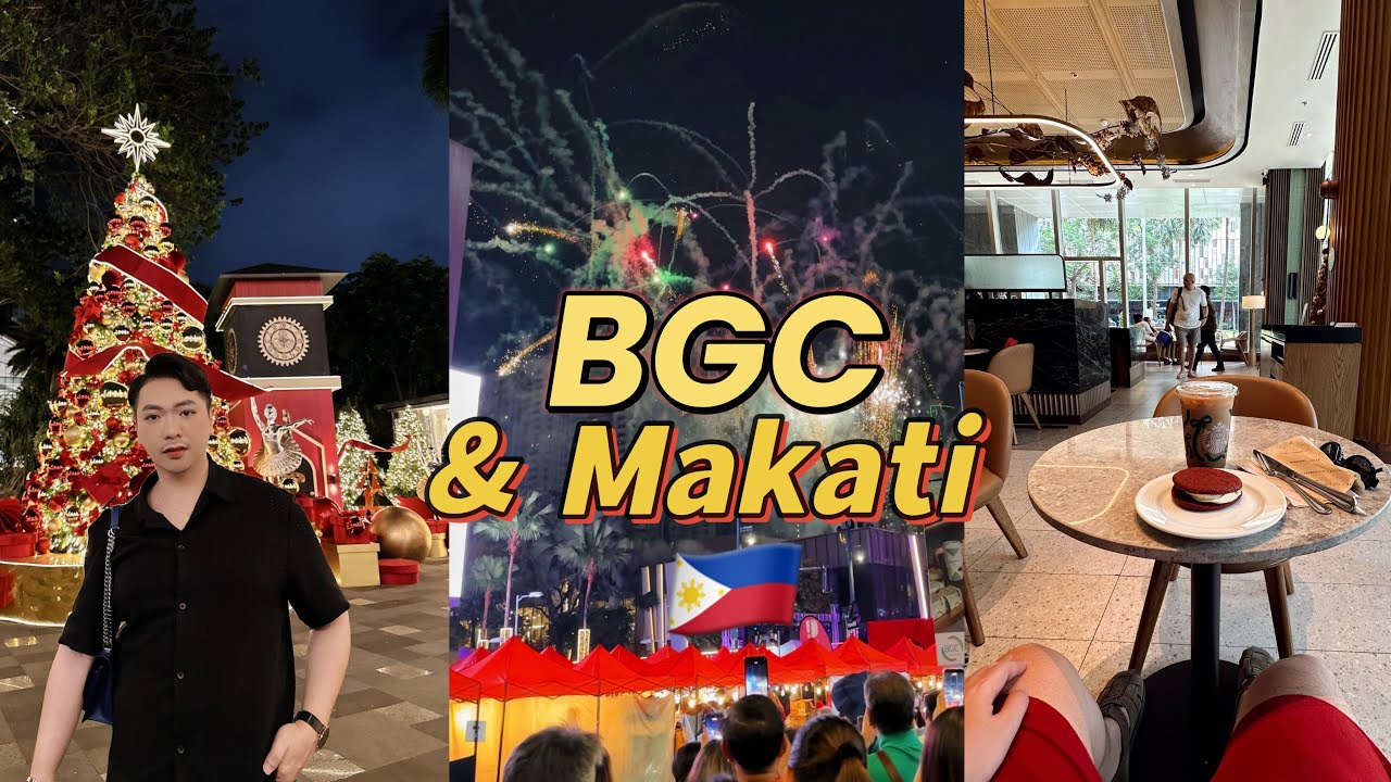 Макати и видеоблог BGC 🇵🇭 (еда и кофе, бюджетное проживание, фейерверки!)