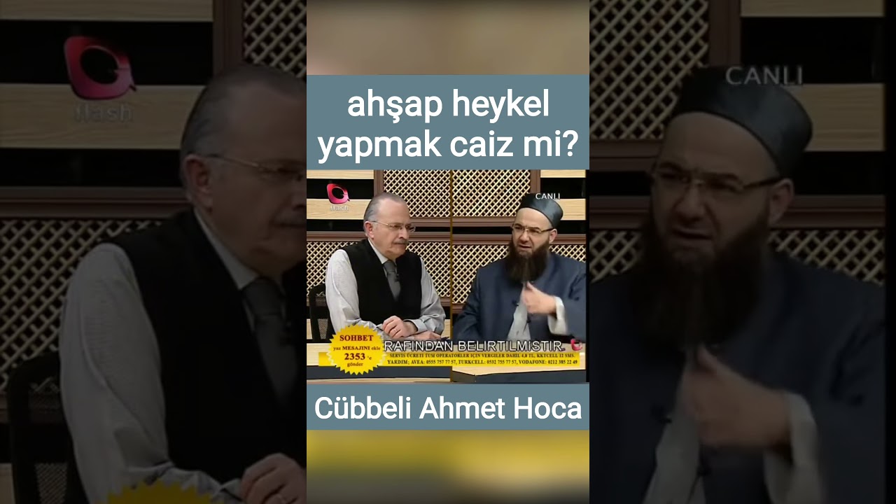ahşap heykel yapmak caiz mi? | C&uuml;bbeli Ahmet Hoca #fıkıh