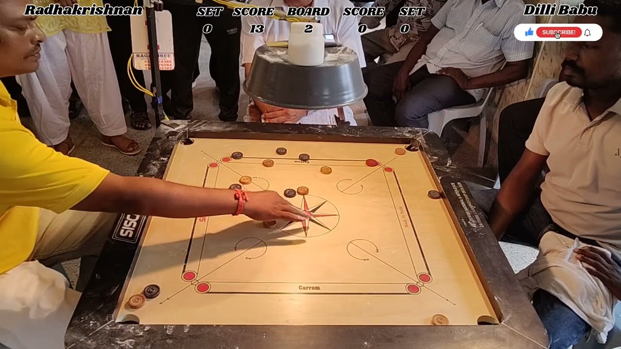 carrom QF | Radhakrishnan vs Dilli Babu | 37th Chennai District Carrom Championship #carromunlimited
