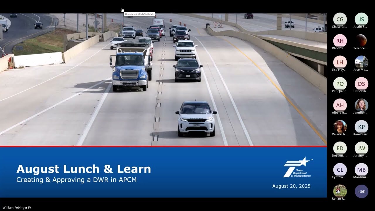APCM Lunch and Learn - Creating a DWR