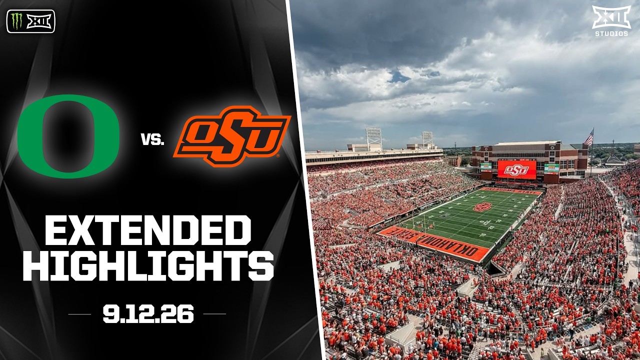 #6 Oregon vs. Oklahoma State Extended Highlights | 2026 Monster Energy Big 12 Football