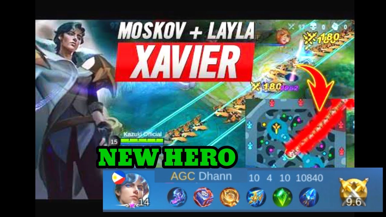 THE NEW HERO XAVIER  IS AN AMAZING MAGE I BEST BUILD XAVIER - MOBILE LEGENDS #XAVIER #dhannpizarra