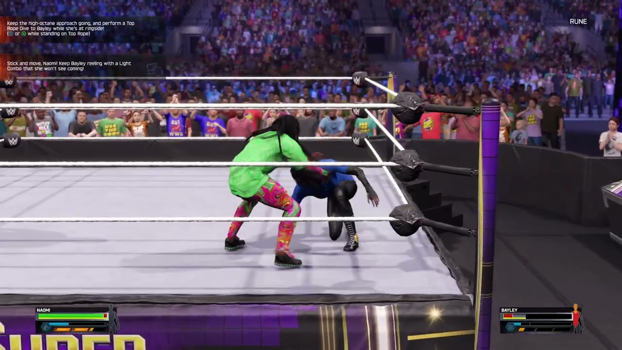 WWE 2K25 Showcase Naomi vs  Bayley