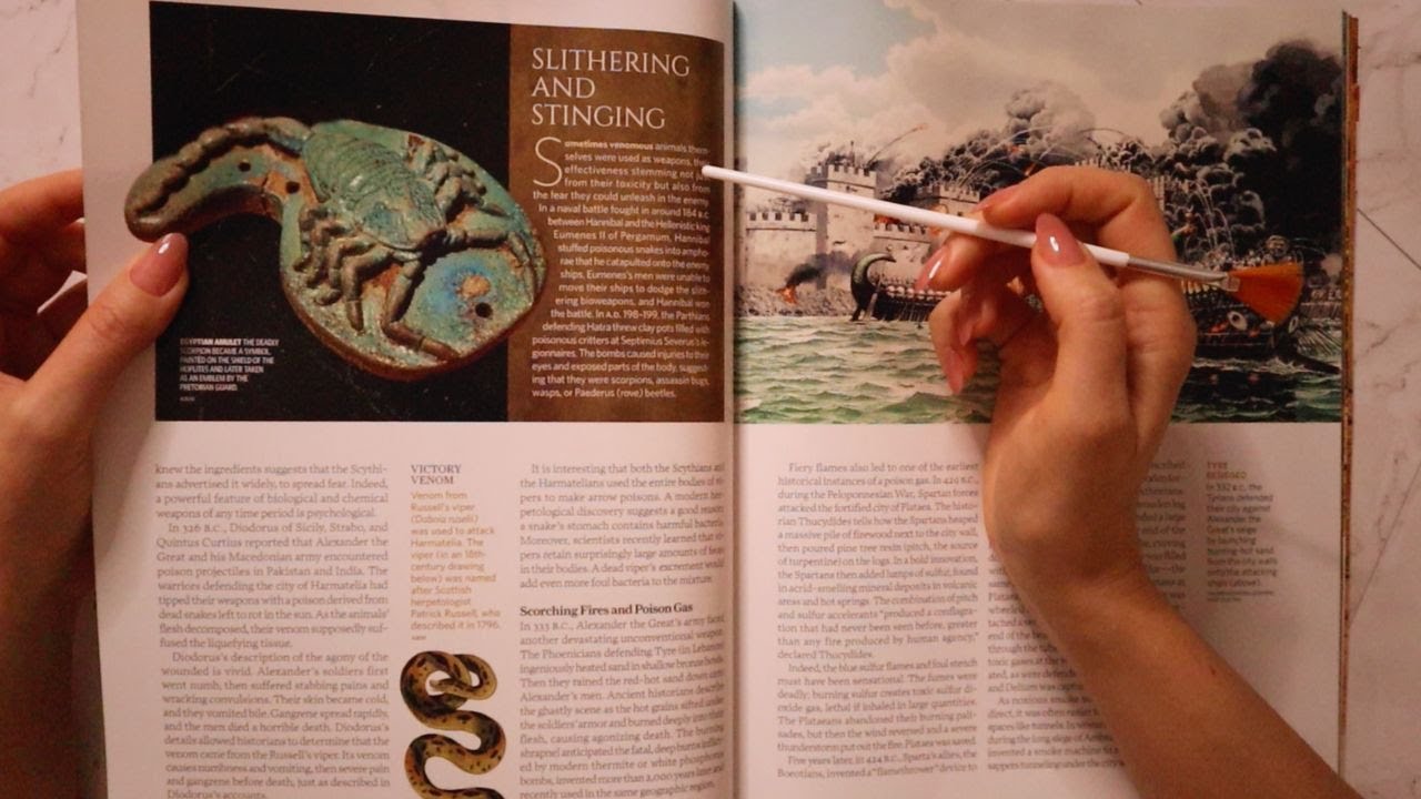 ASMR Whispered Reading | National Geographic Magazine 📖 Close Whispering for Sleep 💤