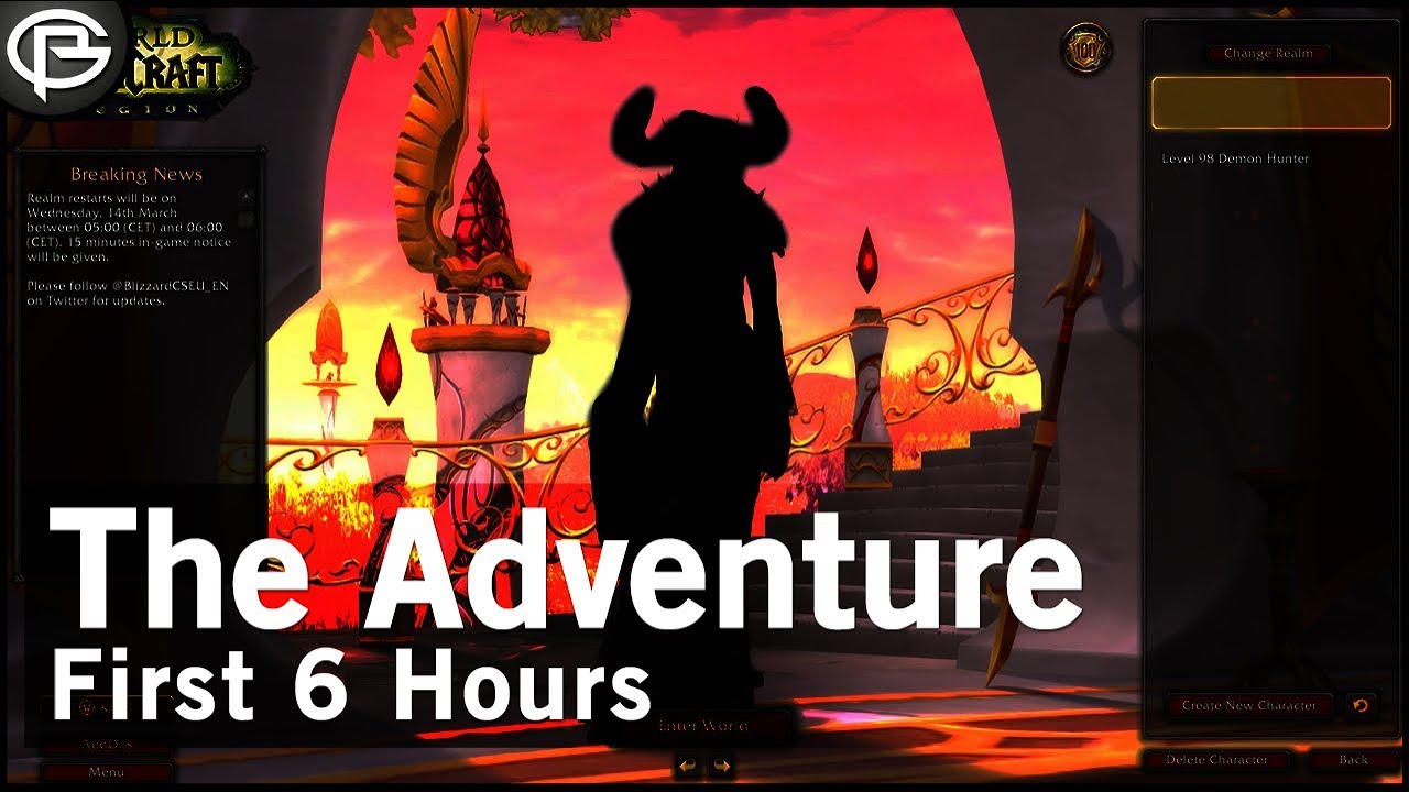 New Account! New Character First 6 hours of the Adventure