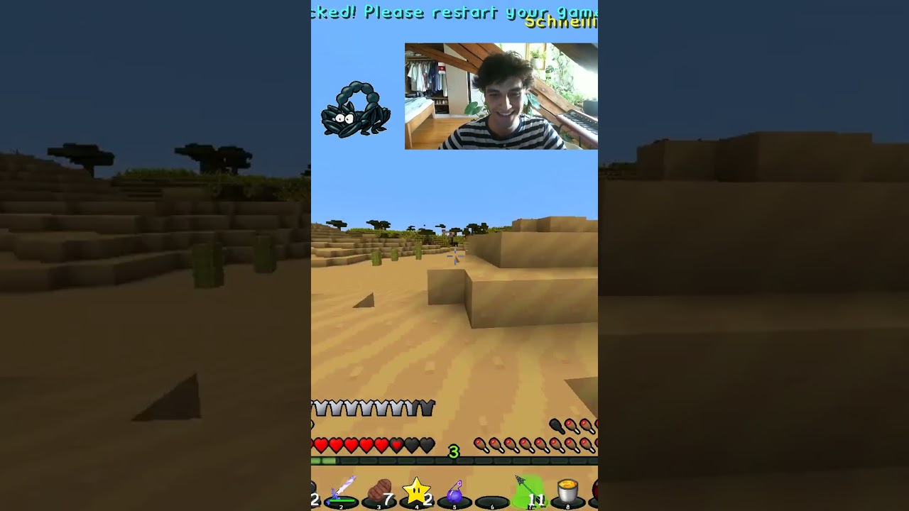 Skorpion vs Schatten // Minecraft Endergames #endergames #minecraftshorts #minecraftpvp