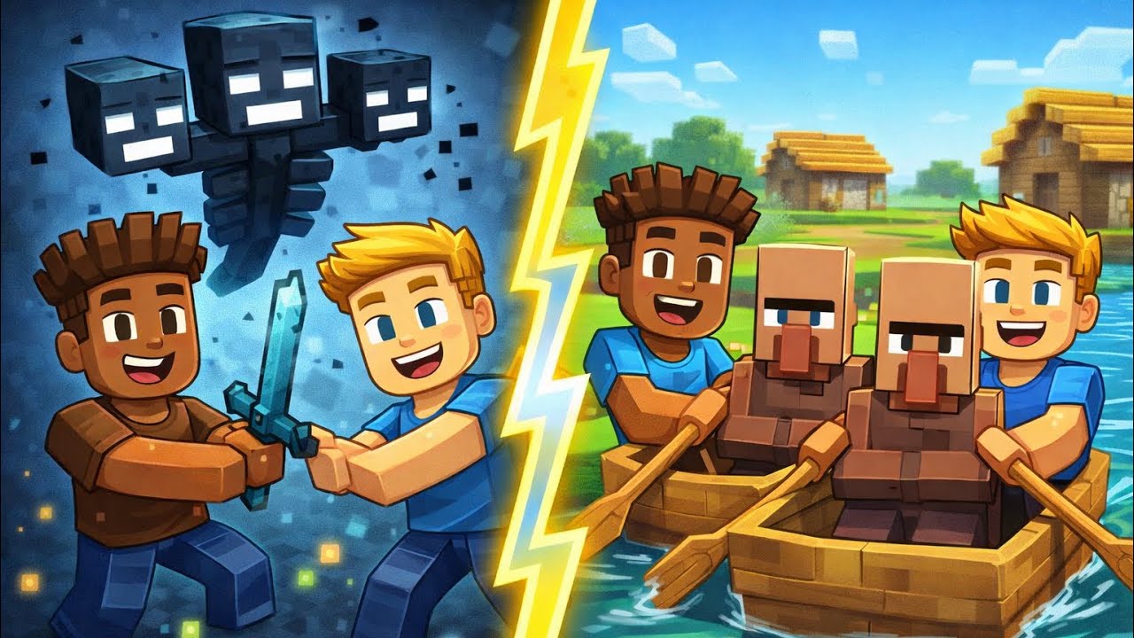 BUDOWANIE WIOSKI DLA VILLAGERÓW 3/3 + BEACON | MINECRAFT | POPROSTU KOLEŻCY