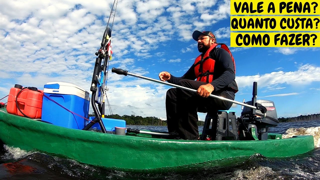 ELE construiu o próprio CAIAQUE DE PESCA estilo AMERICANO! Testei e Aprovei.
