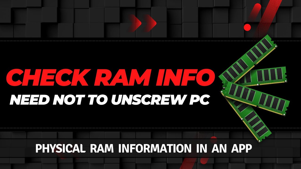 How to Check RAM Information Without Opening Your Computer (Windows)