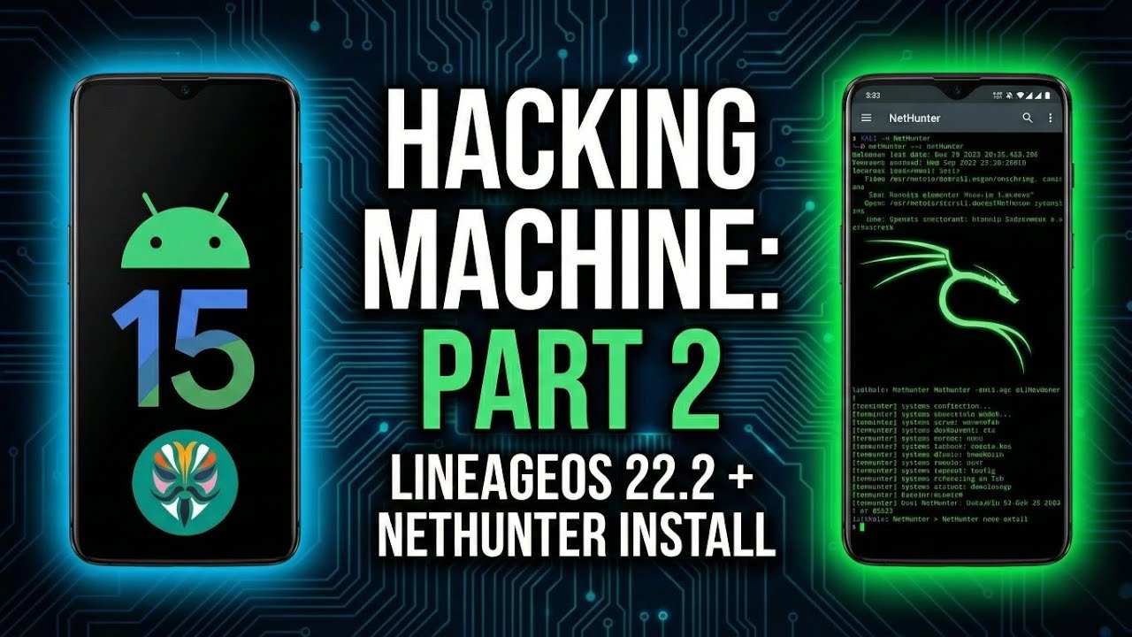 OnePlus 6T to Hacking Machine Part 2: Install LineageOS 22 & NetHunter 🐉📱