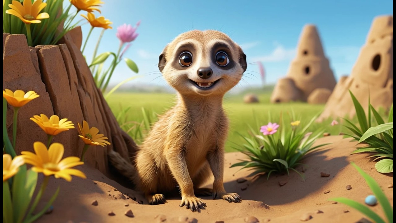 Meerkat Builds a Tiny Fort 🐹🏰 | Creative Construction Song & Kids Stories