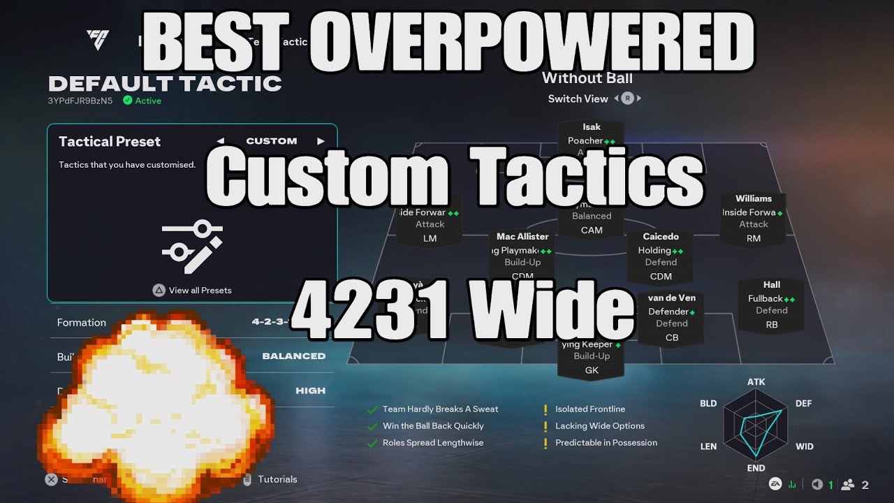 I found the best 15 - 0 Meta Custom Tactics On FC26! 😮🔥