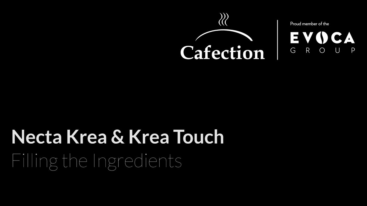Necta Krea & Krea Touch | Filling the Ingredients