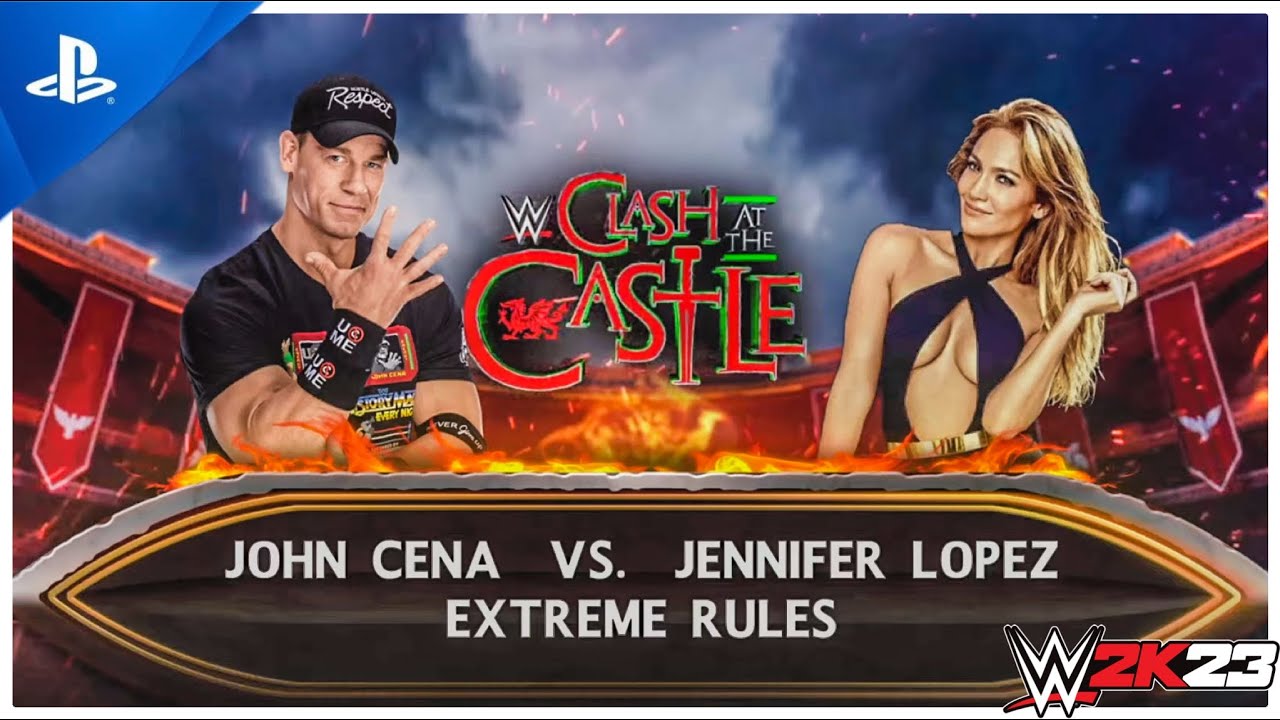 WWE 2K23 | John Cena vs Jennifer Lopez Full Fight Gameplay | Extreme Rules| PS5 #wwe2k23 #gameplay
