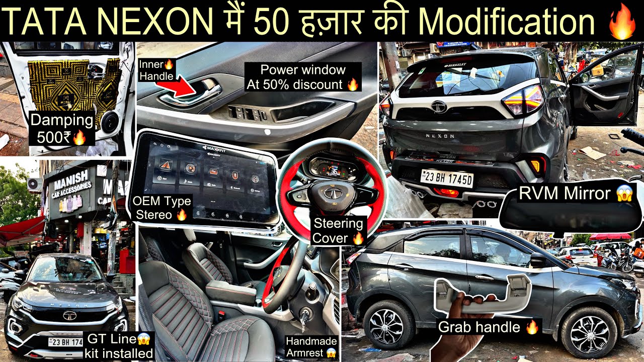 Modified Tata nexon 2023 With Price 🔥 Nexon Base to Top 😱 Nexon Xe converted into XZ+