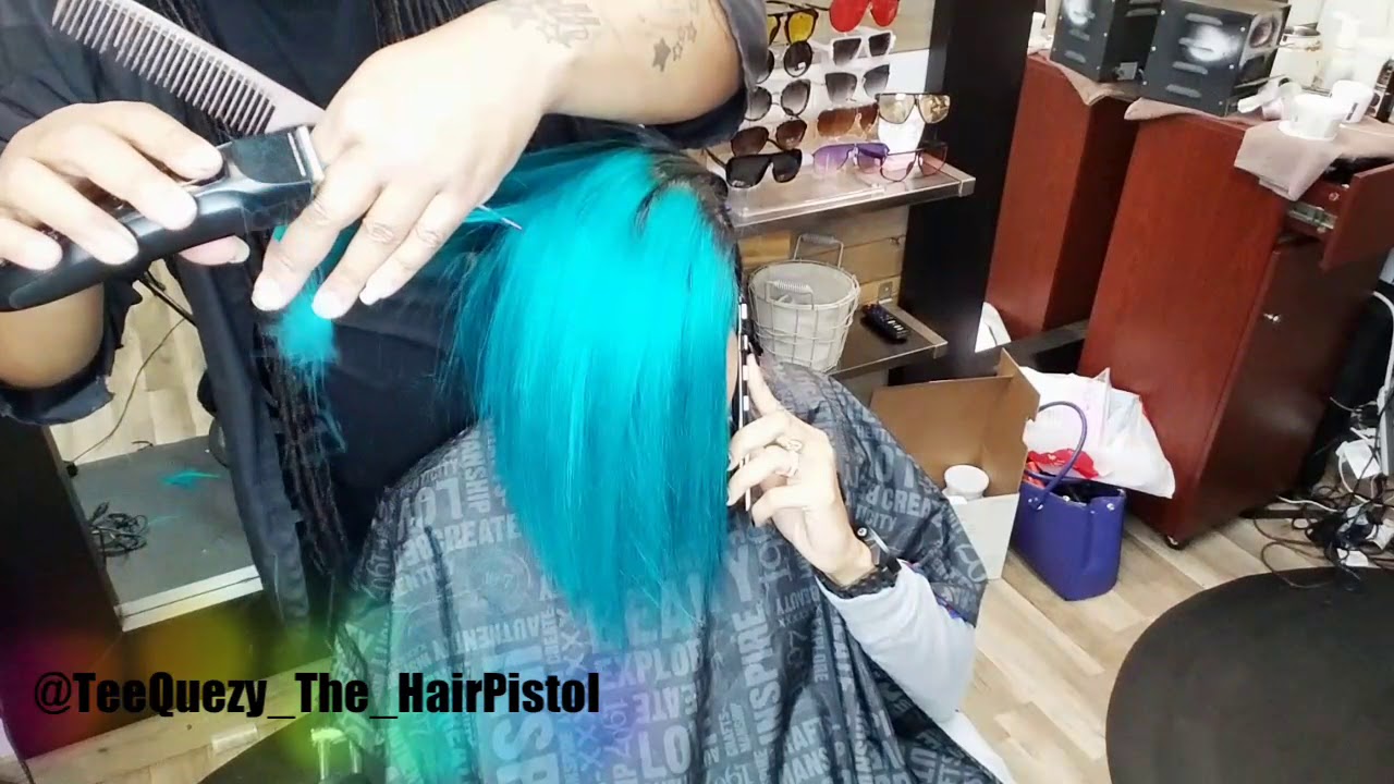 Liquid hair Weaving cap #LiquidCapWeaving #ProtectiveStyle #colorMelt #Pixie #HairCut  by @TeeQuezy_