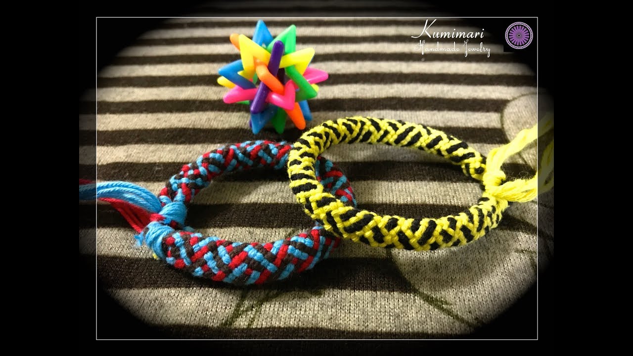 Kumimari 60: Hollow Braid:  2 and 3 Colours
