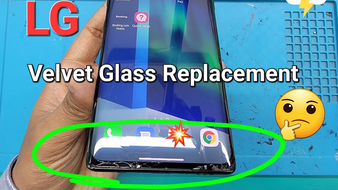 Lg Velvet Glass Replacement. Cruved display glass change. #zorbamobile
