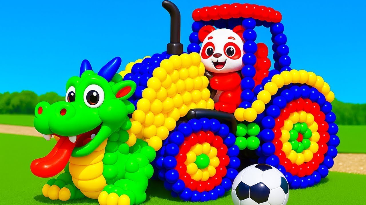 The mascot vibrato assistant JCB and Tractor on the football field is popular, co-produced, creative
