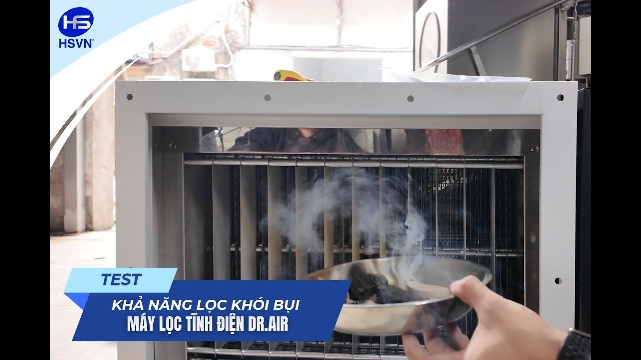 [ TEST ] Khả năng lọc khói bụi của máy lọc tĩnh điện Dr.Air