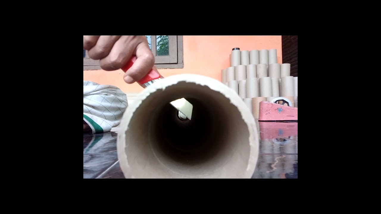 cara potong pipa kertas
