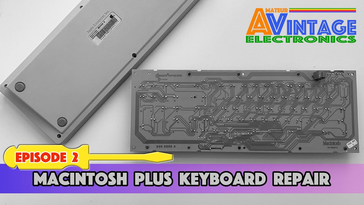 How to repair a Macintosh Plus Keyboard (M0110A) at no cost (Episode 2)