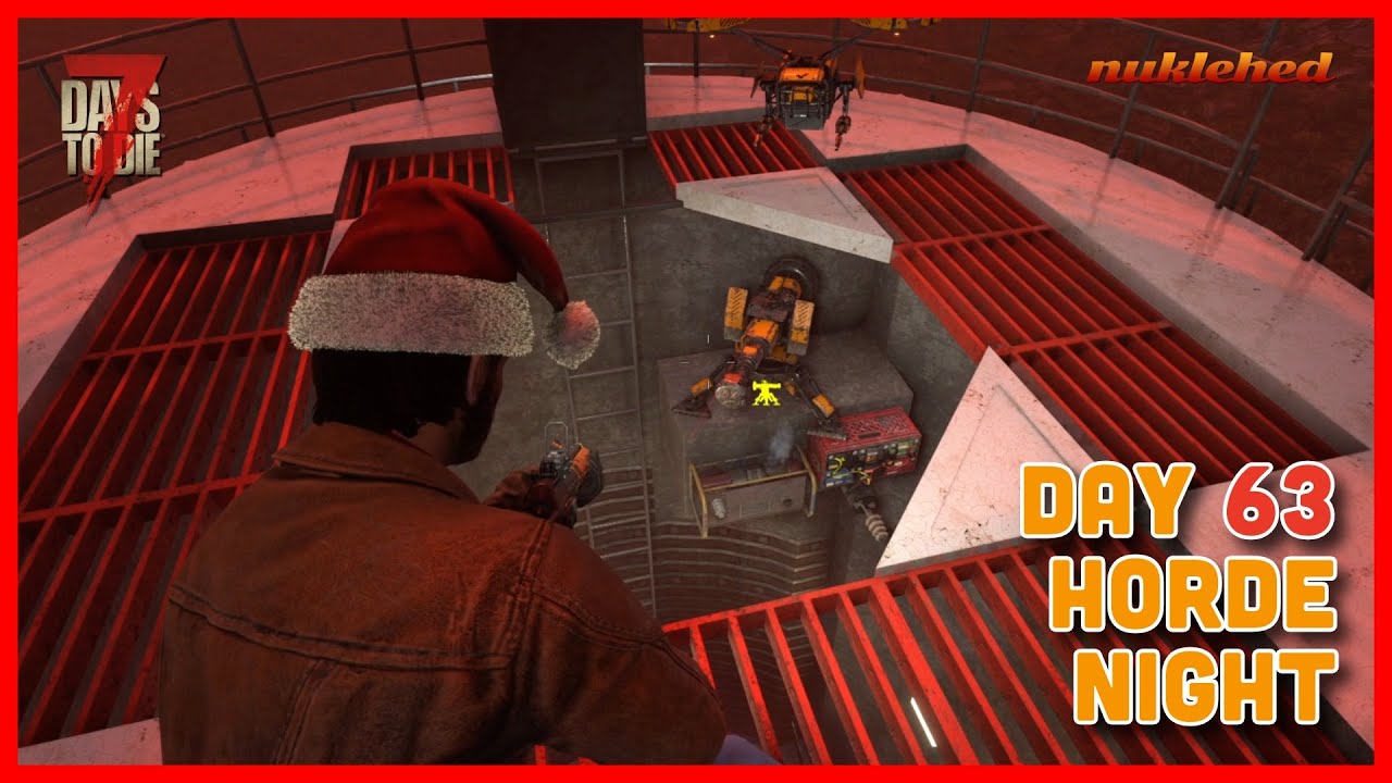 Is the Day 63 Horde a Challenge for the SILO?! 7 Days to Die #hordebase