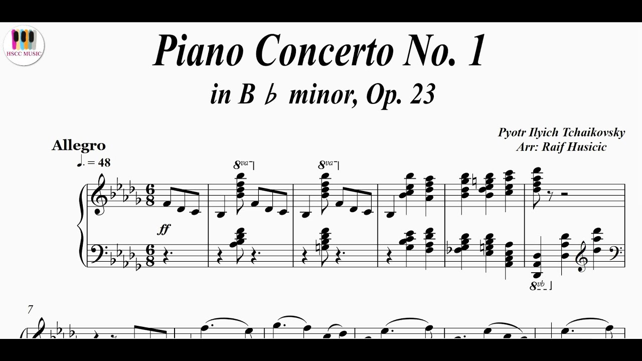 Piano Concerto No. 1  in B♭ minor, Op. 23 - Pyotr Ilyich Tchaikovsky, Piano