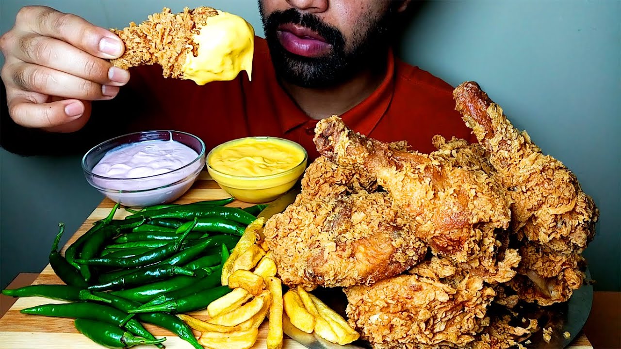 EATING KFC AND GREEN CHILLI |#HungryPiran