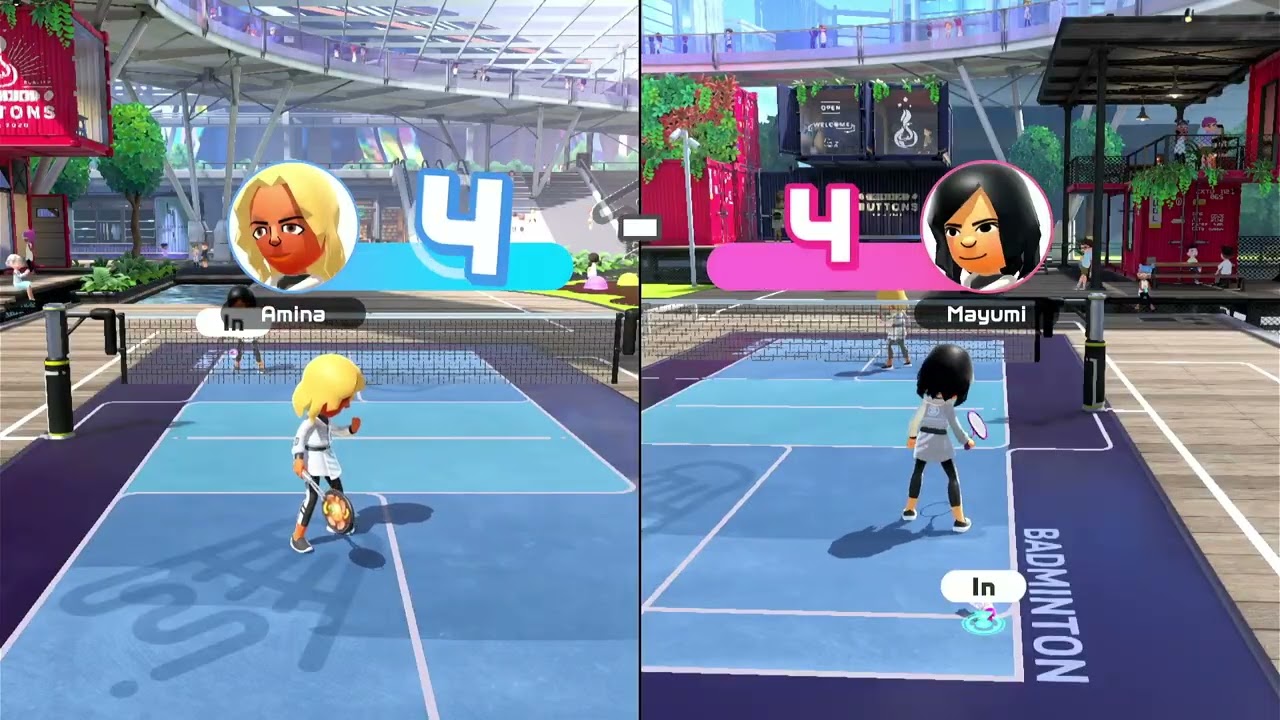 Legend Amina VS Champion Mayumi Nintendo Switch Sports Badminton