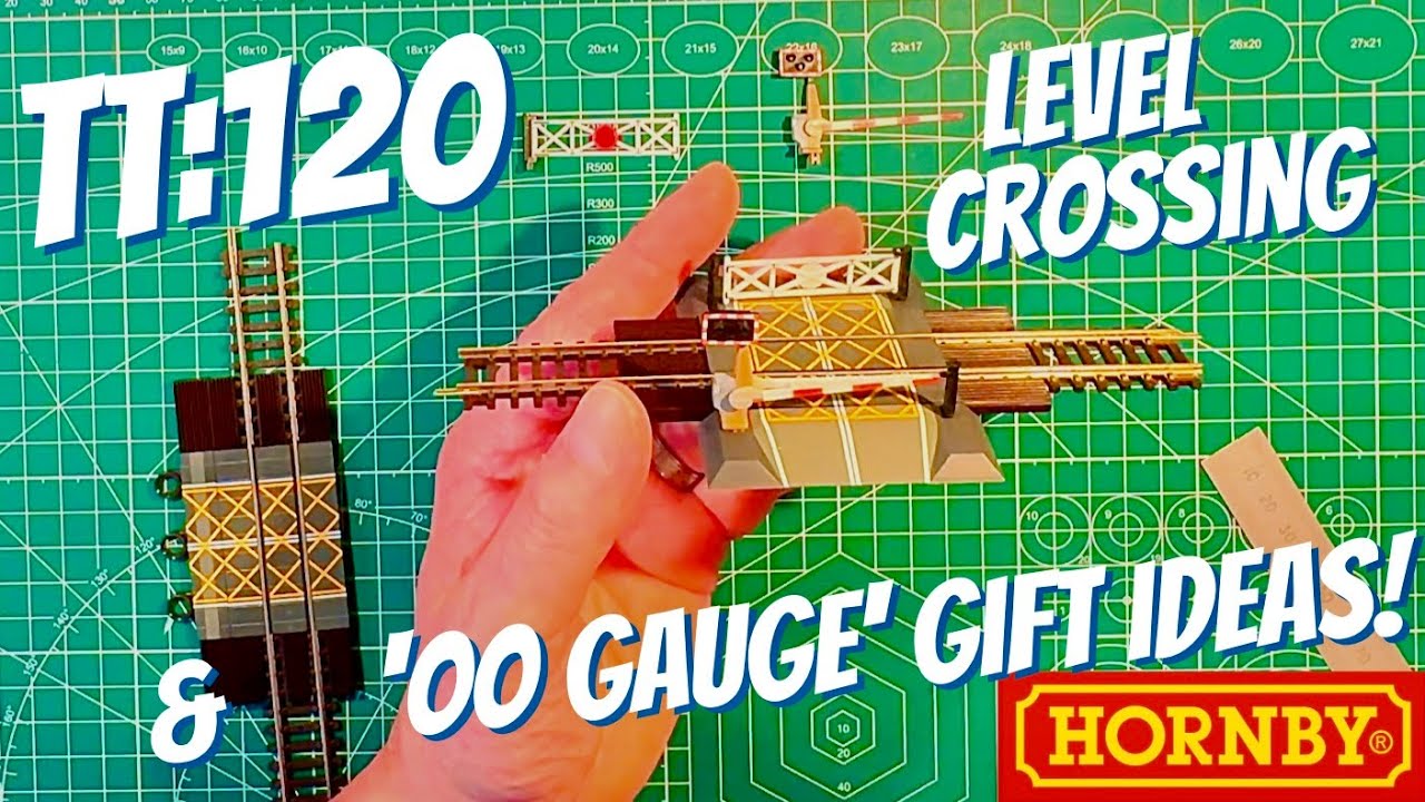 HORNBY TT:120 Level Crossing TRACK SPACING & OO Model Railway GIFT IDEAS | ml76