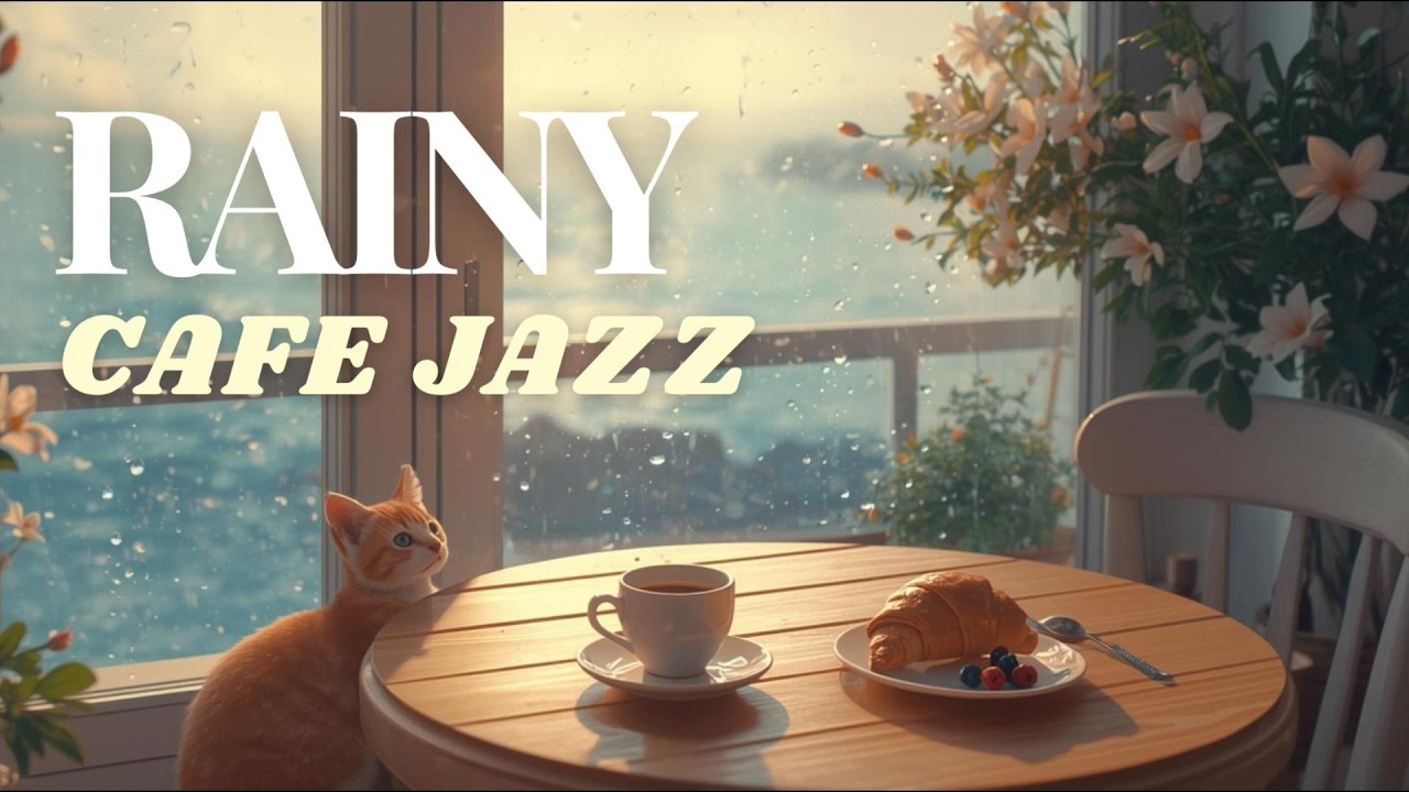 Rainy Cafe Jazz ☕ Relaxing Coffee Music for Work & Study
