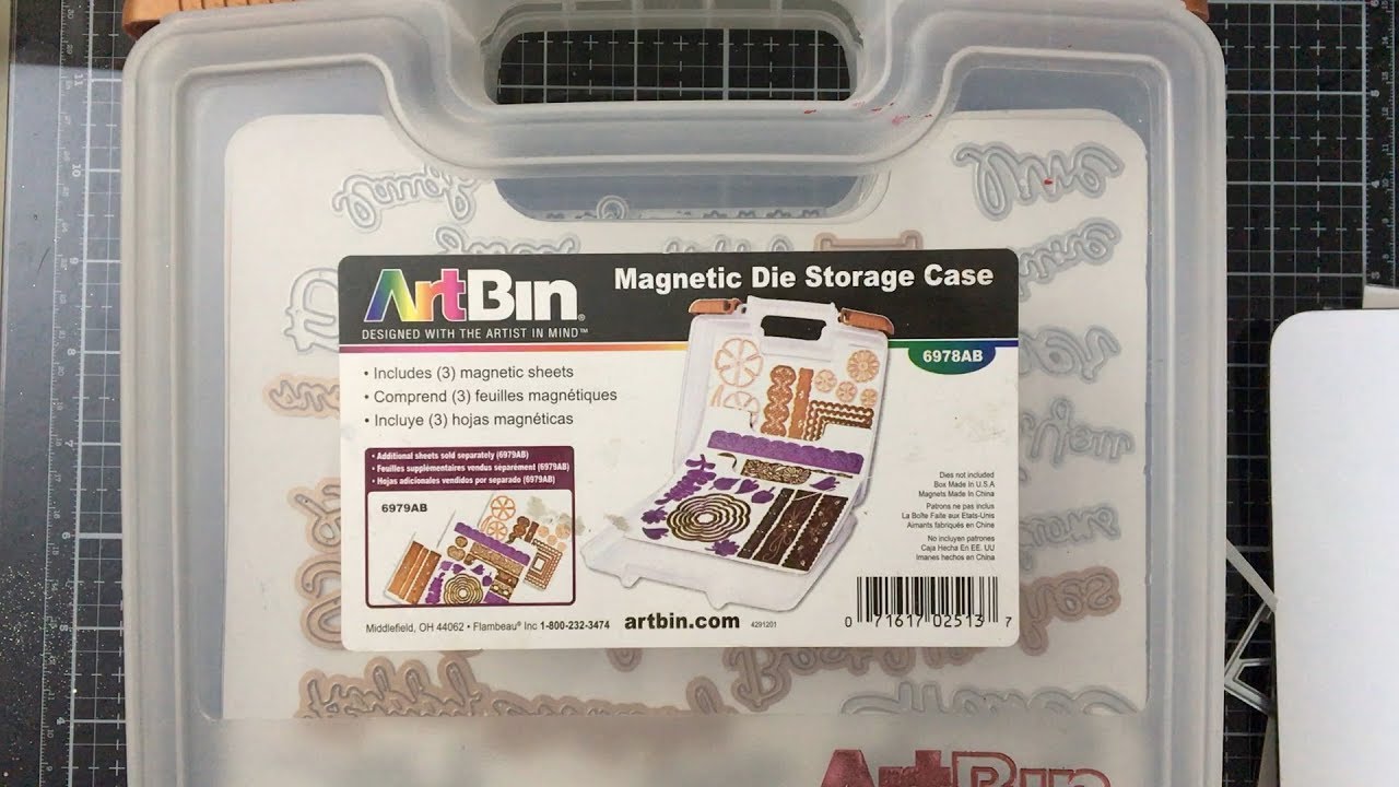 Die Storage with the ArtBin Magnetic Die Case