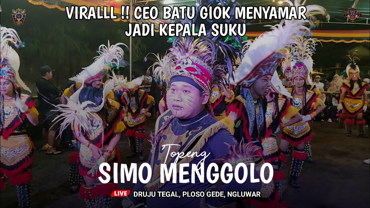 NYENI MBAH | CEO BATU GIOK TURUN JADI KEPALA SUKU DAYAKAN TOPENG SIMO MENGGOLO