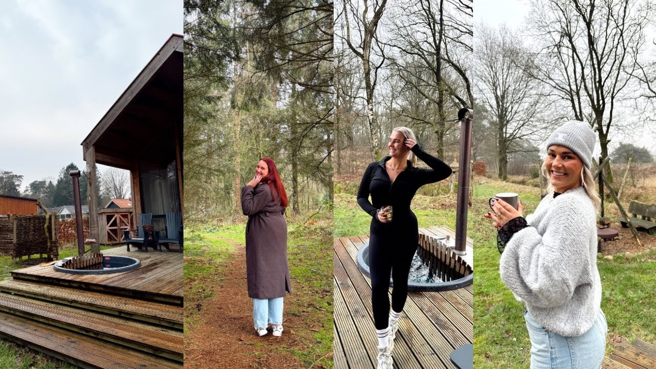 Huisje in de NATUUR!!🌳🪵Wandeling met LUNA!💘🤩