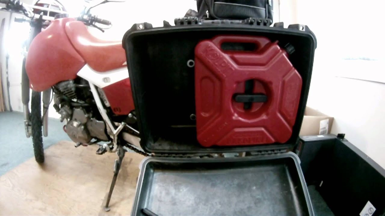 Pelican Case panniers on my XR650l.