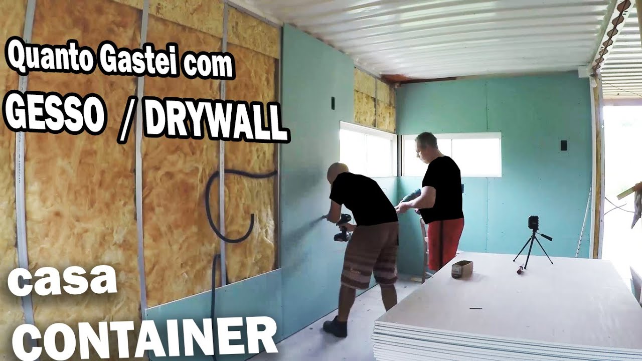 Drywall na Casa Container, Pt.2