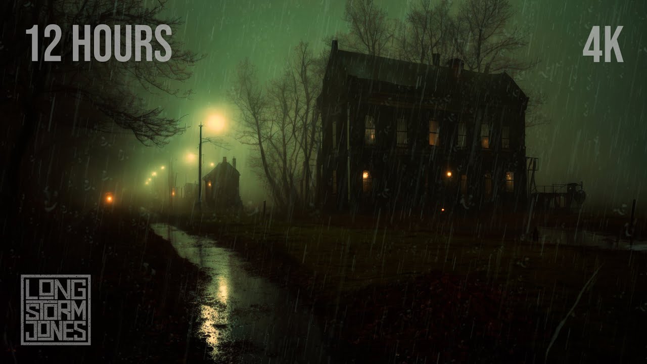 Dreamy Downpour: Heavy Rain & Rolling Thunder for Deep Sleep & Insomnia Soothing | 12 HOURS