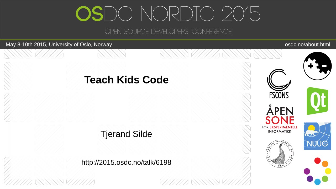 Tjerand Silde - Teach Kids Code