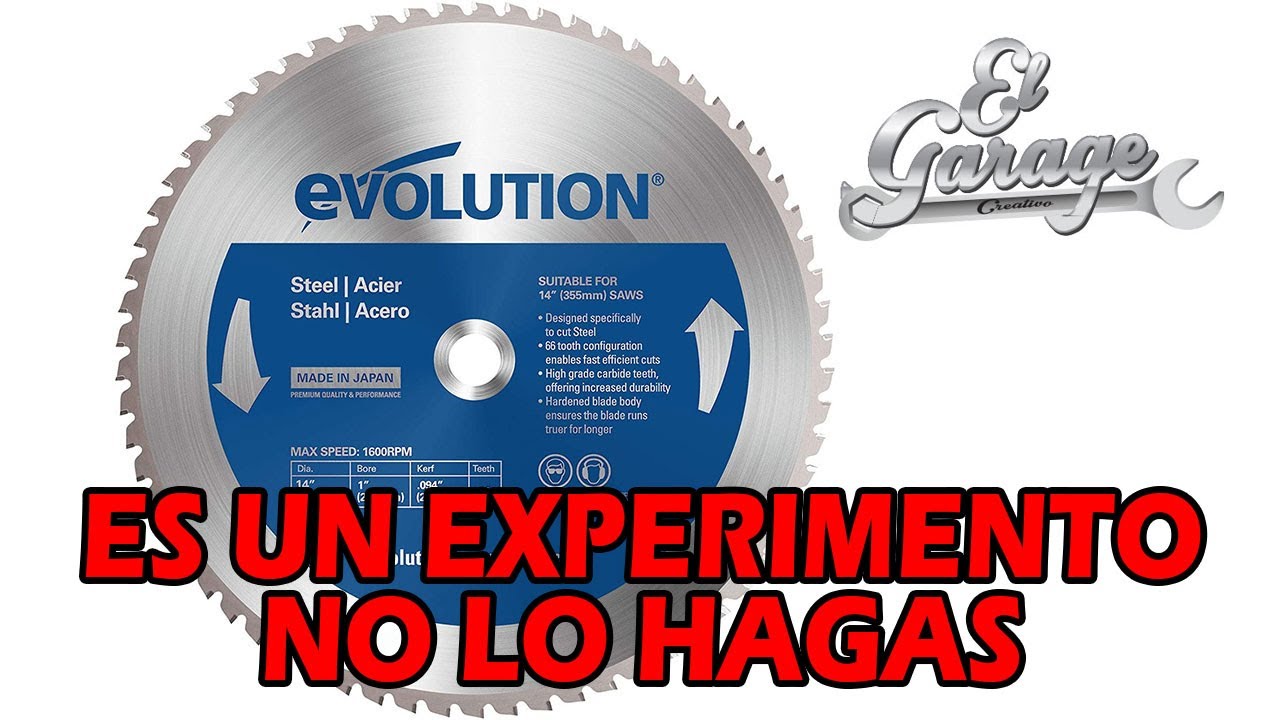 Disco de corte para Metal  Evolution, Unboxing y Prueba