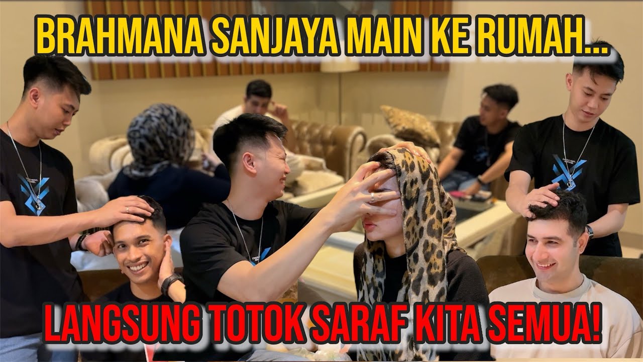300 Orang Sehari Antri! Bang Brahmana Sanjaya Totok Saraf Sakti Datang ke Rumah!